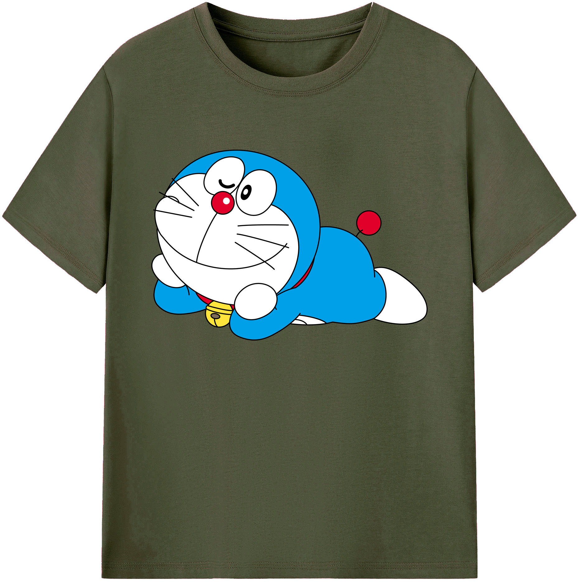 （画像用） ドラえもん Doraemon 綿100％ メンズ半袖Tシャツ｜肌触りやわらか＆通気性
